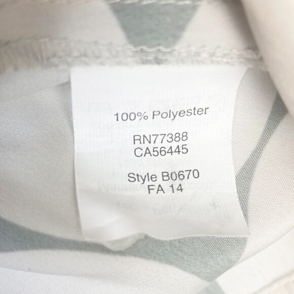 Madewell Circle Dot Pleated Cami Womens Blouse Tan Size 0 - Picture 7 of 13